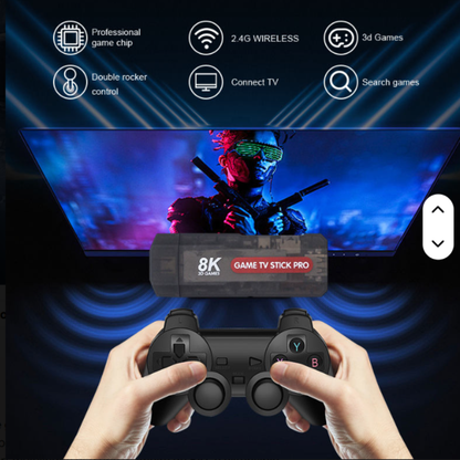 Game Stick Console TV 4K – Double Système