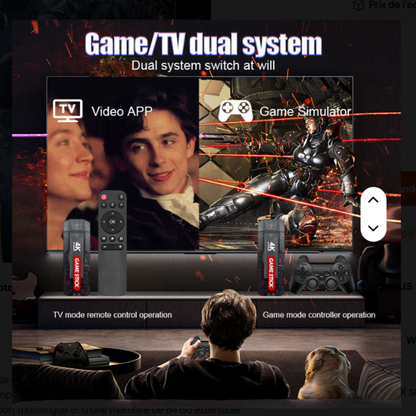 Game Stick Console TV 4K – Double Système