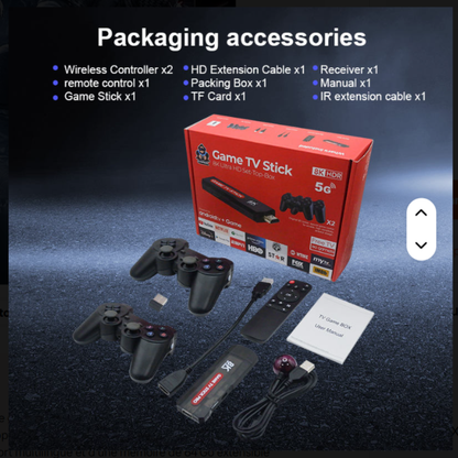 Game Stick Console TV 4K – Double Système