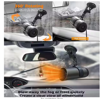 Portable Windshield Defogger and Defroster